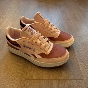 Reebok Peach and Chestnut Sneakers